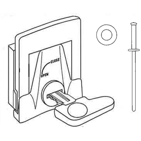 Bild von Kofferdeckelschloss